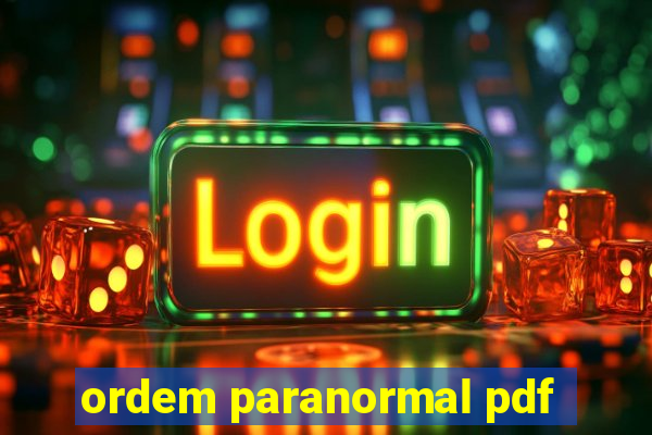 ordem paranormal pdf